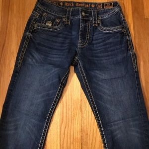 Mens Rock Revival Jeans. Size 32 Joel slim bootcut